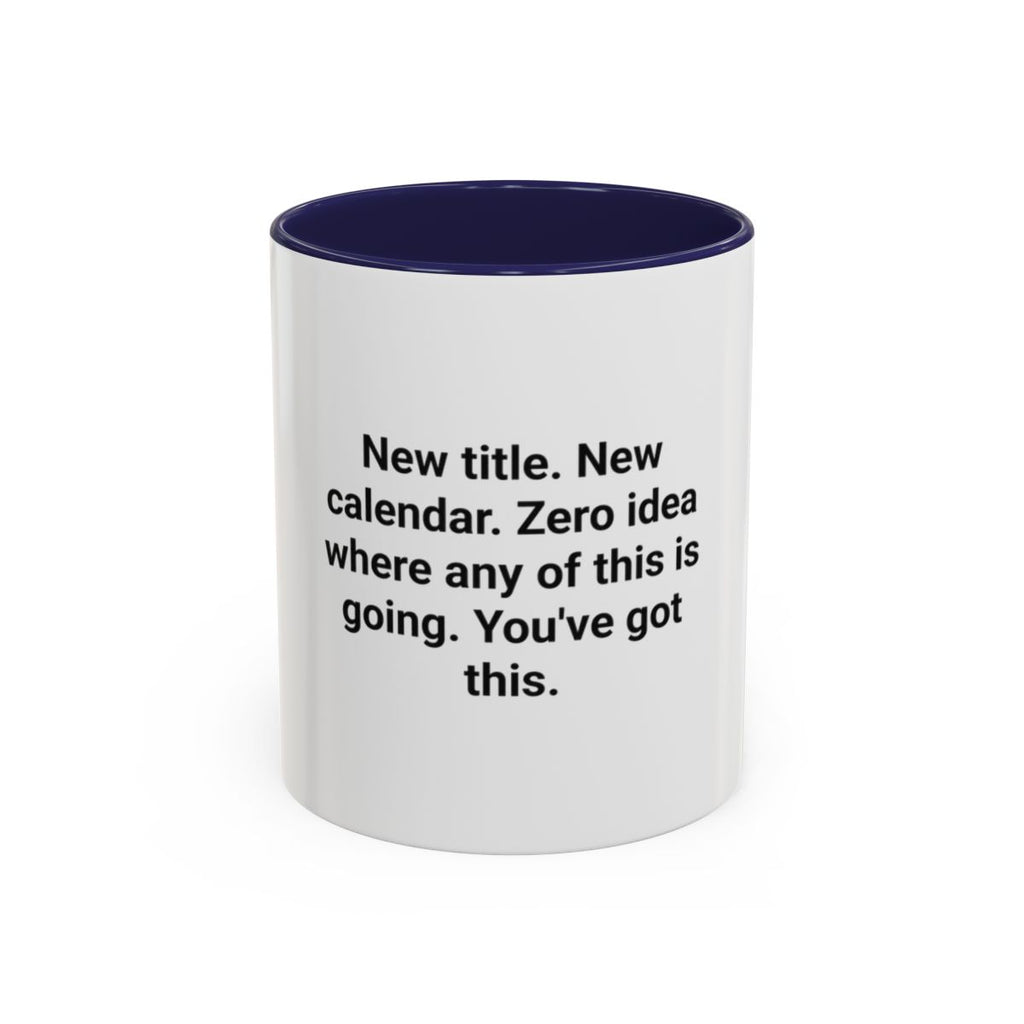 New Title New Calendar Mug - Gift for First Time Manager