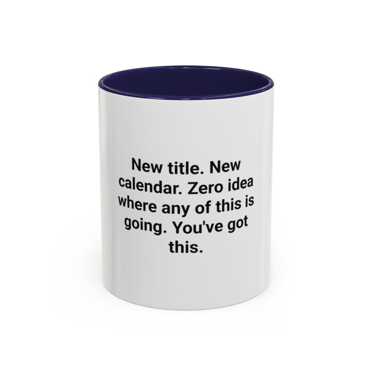 New Title New Calendar Mug - Gift for First Time Manager