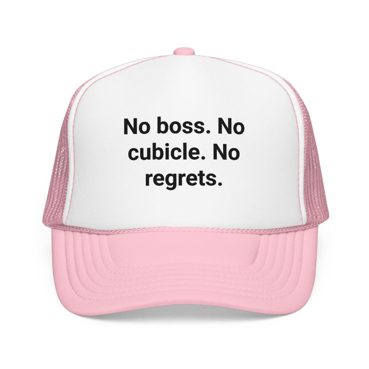 No Boss. No Cubicle. No Regrets. - Trucker Hat for Freelancers