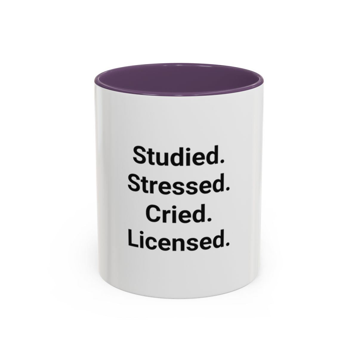Studied. Stressed. Cried. Licensed. - Mug for NCLEX Grad