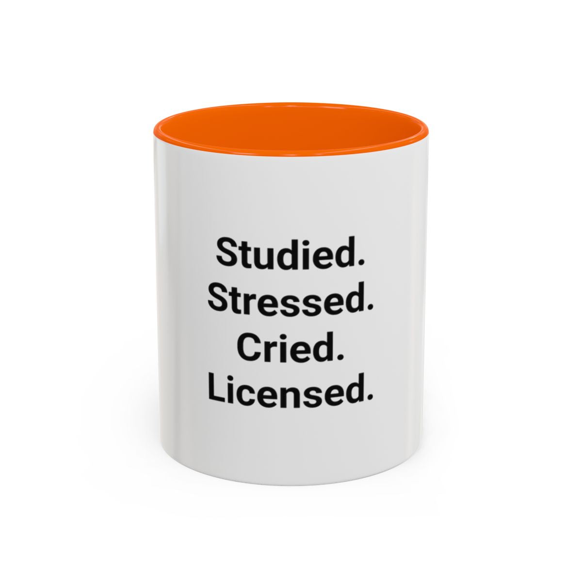 Studied. Stressed. Cried. Licensed. - Mug for NCLEX Grad