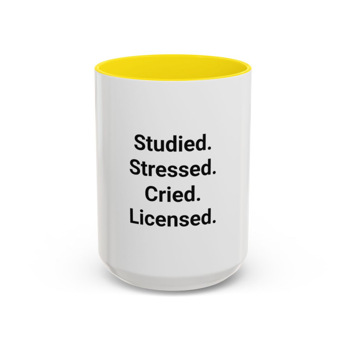 Studied. Stressed. Cried. Licensed. - Mug for NCLEX Grad