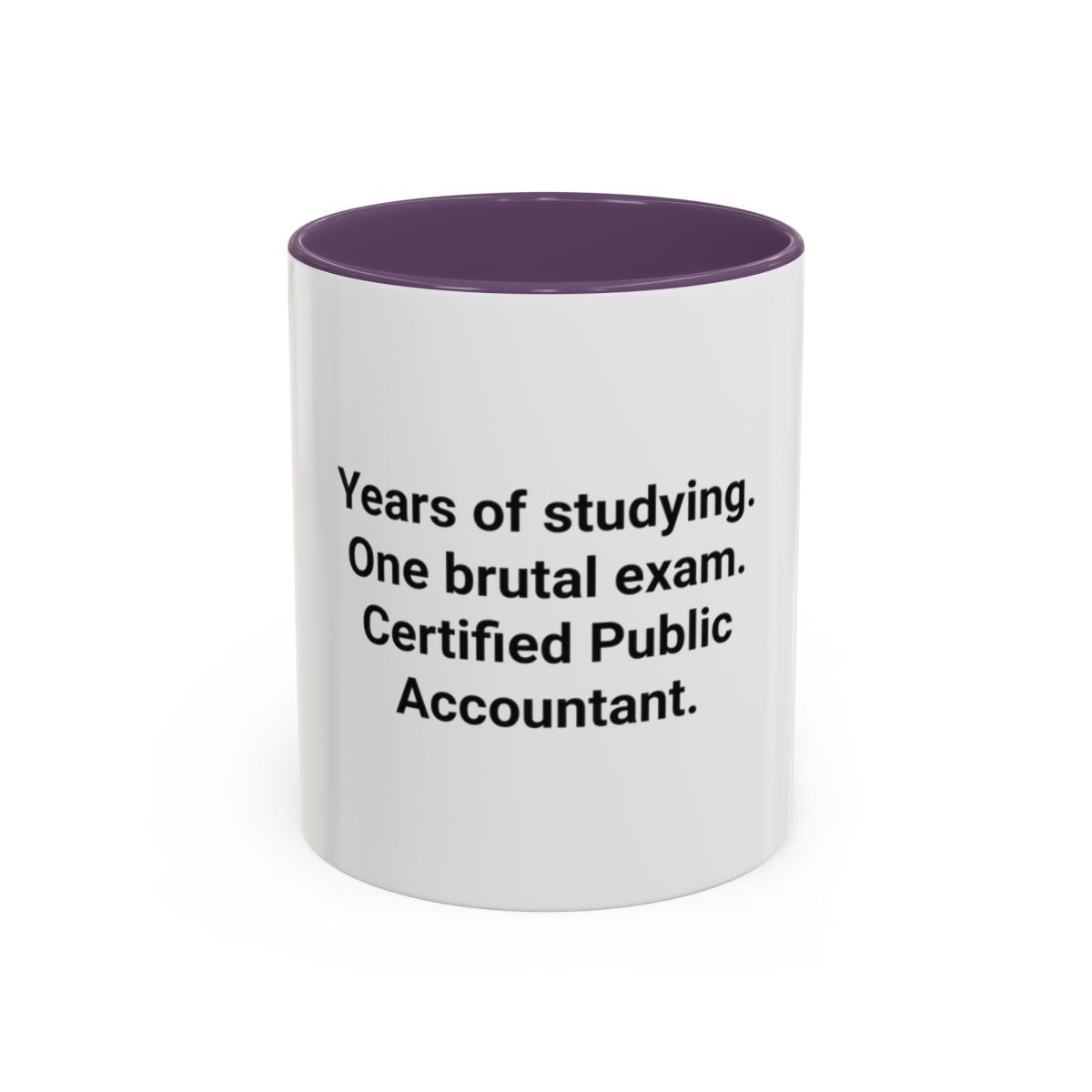 Years of Studying, One Brutal Exam - CPA Accent Mug